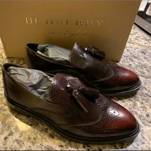 Burberry LEATHER TASSEL LOAFERS